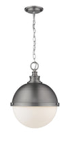 Peyton 2 Light Pendant in Antique Nickel Finish