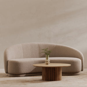 Moe's Excelsior Sofa in Shiitake Beige Boucle