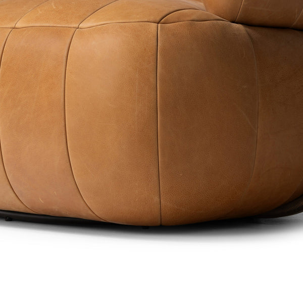 Doss Swivel Chair In Terra Brown Oak