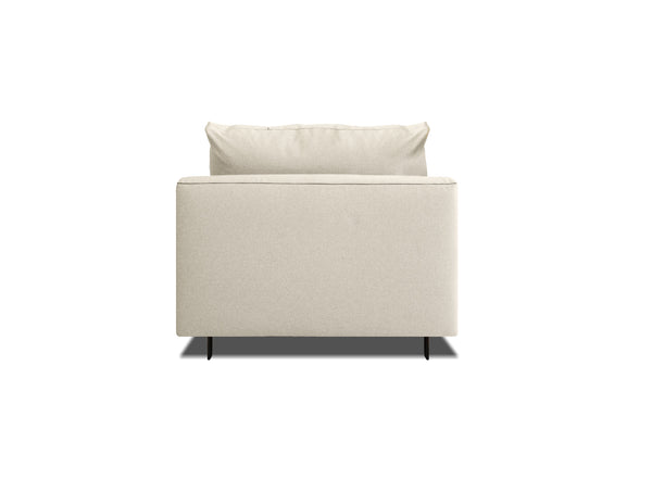 PLATEAU Fabric Sectional in stone wheat fabric