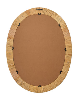  Aloha Rattan Oval Mirror 