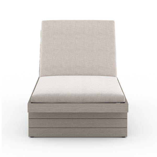 Leroy Outdoor Chaise in Grey/Stone Grey