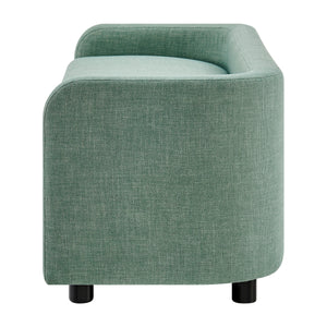 Wendy KD Fabric Storage Bench, Meridian Sea Green