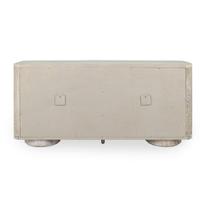 Tiber Solid Wood 4Dr Buffet in Cream Washed Finish