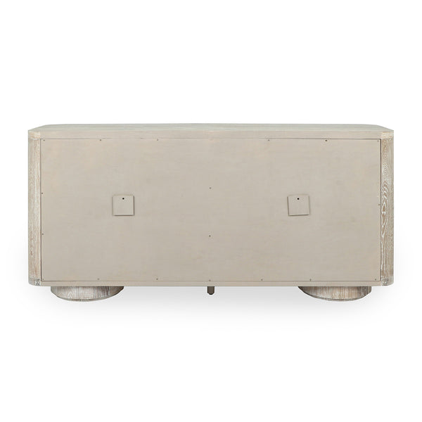 Tiber Solid Wood 4Dr Buffet in Cream Washed Finish