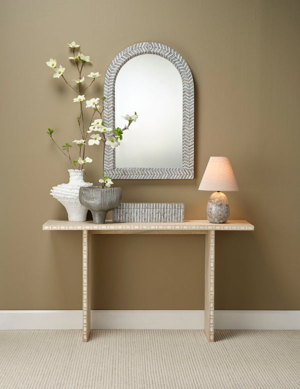 Beverly Mother of Pearl Arch Wall Mirror