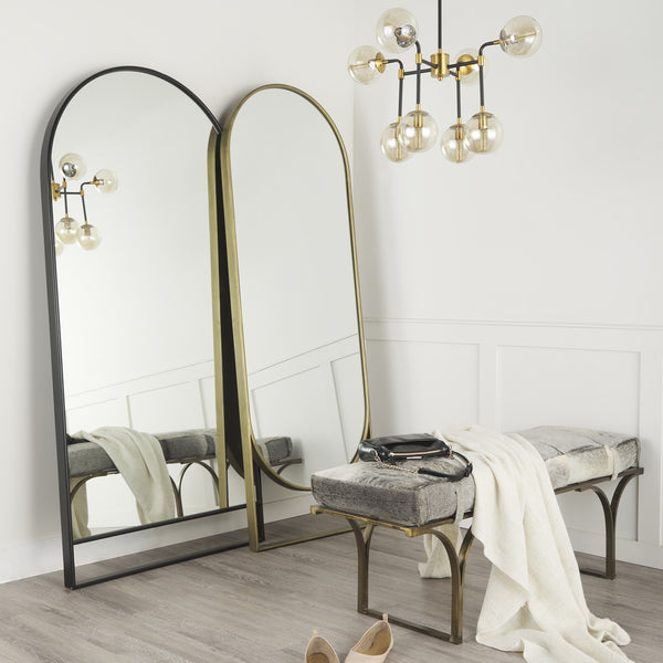 Jessie 55L x 16W White/Gray Hair-On-Hide Seat W/Gold Metal Base Accent Bench