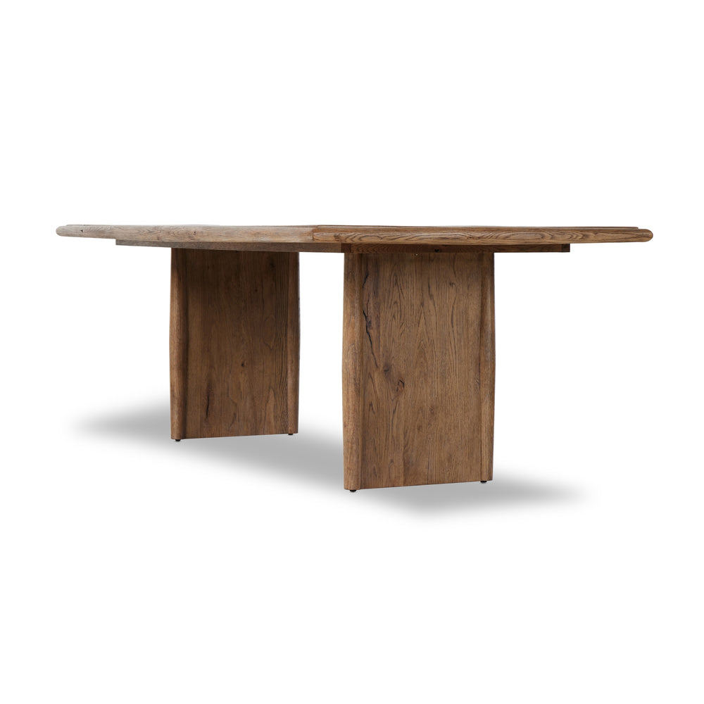 Glenview Dining Table In Weathered Oak