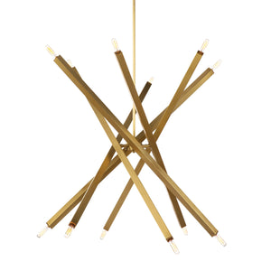 Viper Chandelier (Natural Brass)
