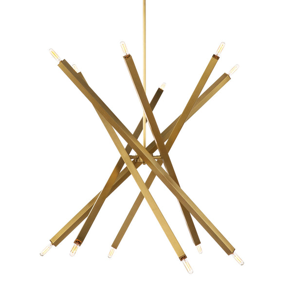 Viper Chandelier (Natural Brass)