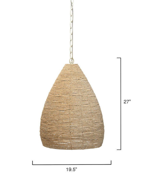 Gulf Wood Beaded 1-Light Pendant