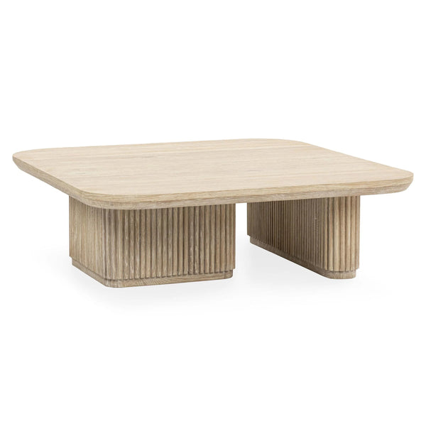 Vander Solid Wood Square Coffee Table with Rounded Corners