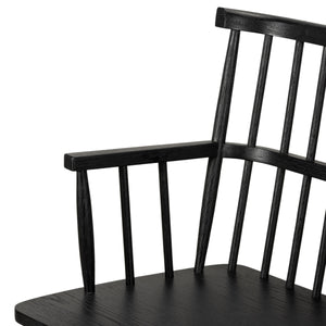 Aspen Large Bench In Black Oak