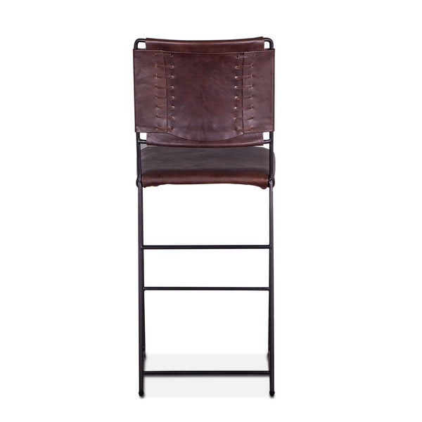 New York Counter Chair Chocolate Leather