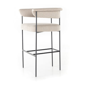 Carrie Stool In Light Camel In Bar