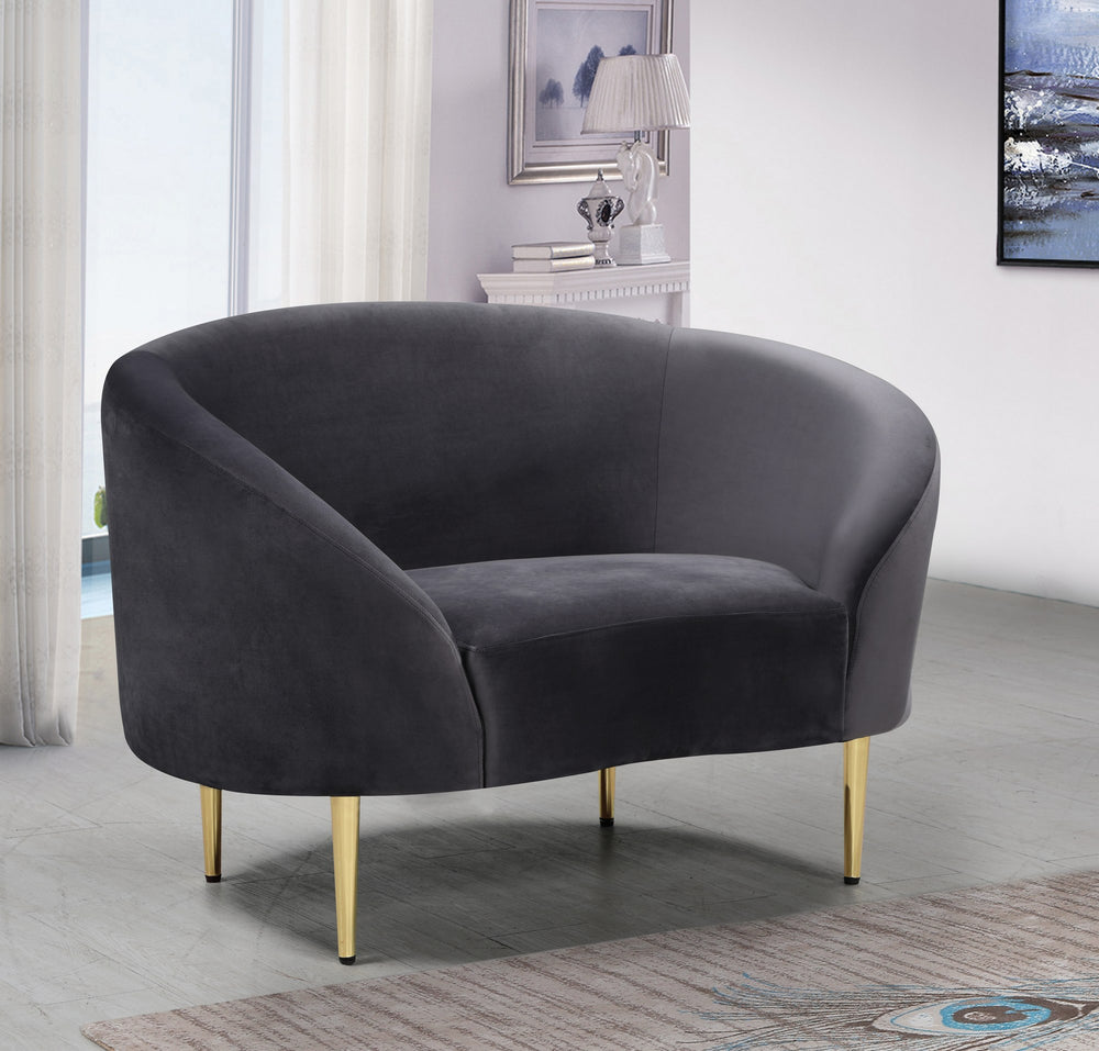 Bradford Chair In Grey Velvet