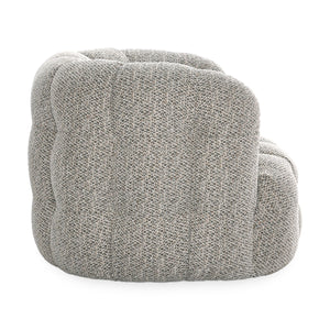 Walter Upholstered Swivel Chair in Heathered Gray