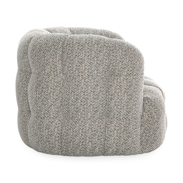 Walter Upholstered Swivel Chair in Heathered Gray