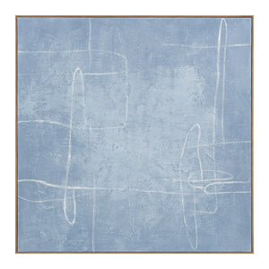 Moe's Notion Framed Painting in Blue