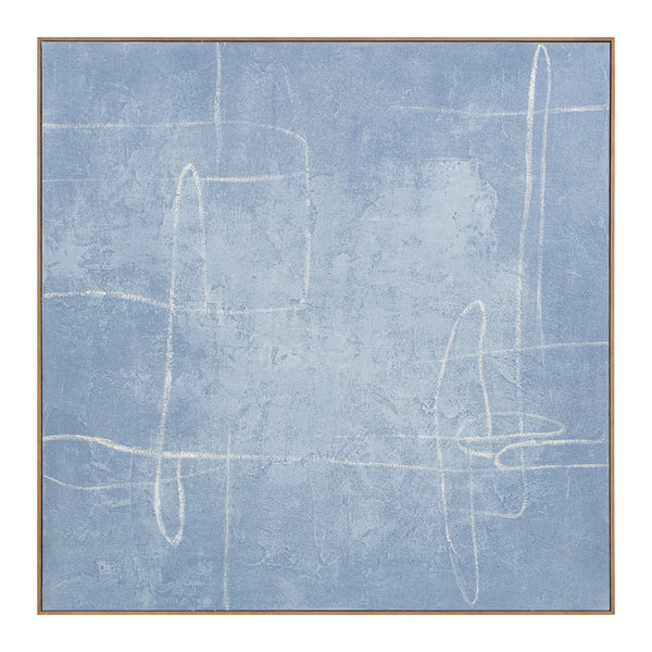 Moe's Notion Framed Painting in Blue