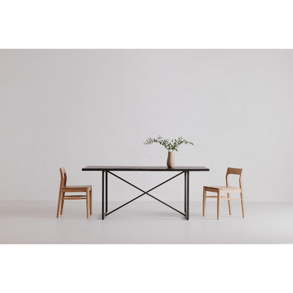 Moe's Owing Dining Chair Set in Natural Oak