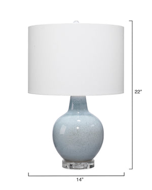 Aubrey Ceramic Table Lamp, Blue