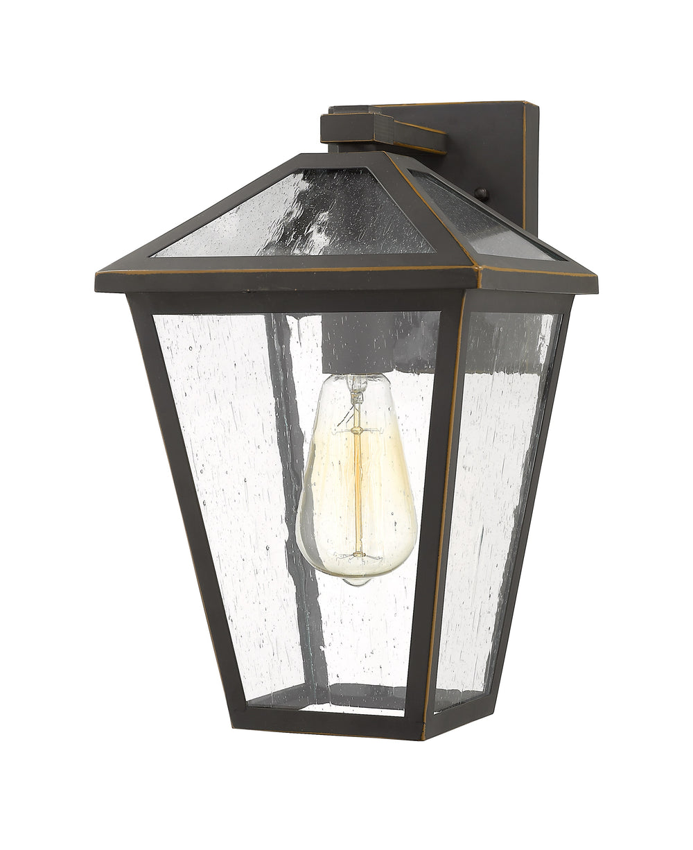 Talbot 1 Light Outdoor Wall Sconce in Rubbed Bronze Finish
