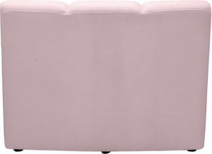 Lynda Modular Chair In Pink Velvet