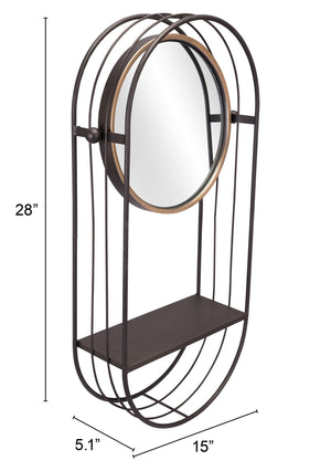 Saroni Mirror Shelf Gray