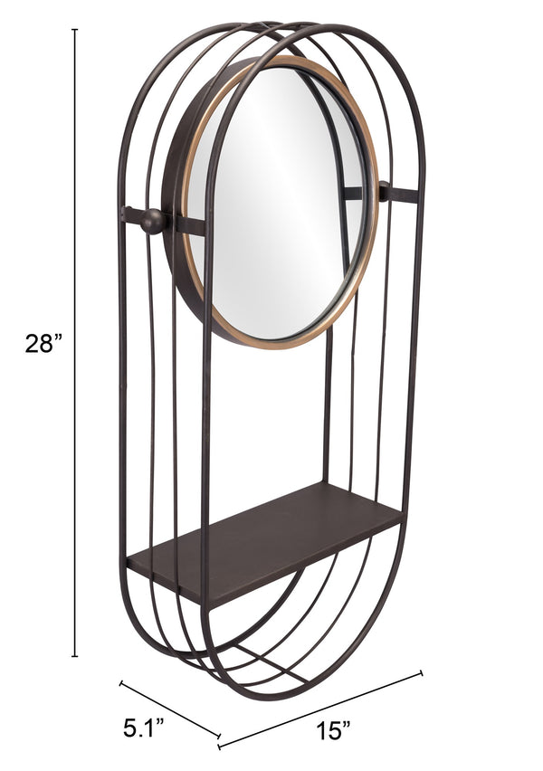 Saroni Mirror Shelf Gray