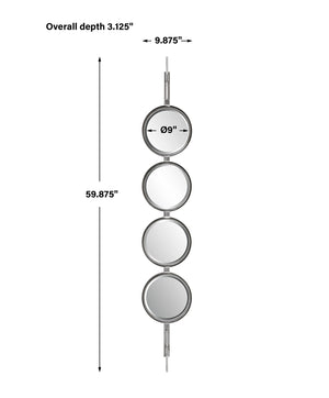 Button Silver Mirror