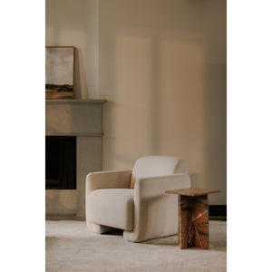 Moe's Blair Accent Table in Golden Forest Marble