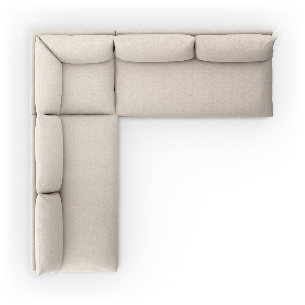 Grant Outdoor 3 Pc Sectional In Faye Sand
