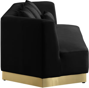 Dianna Sofa In Black Velvet
