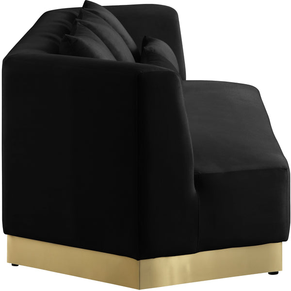 Dianna Sofa In Black Velvet