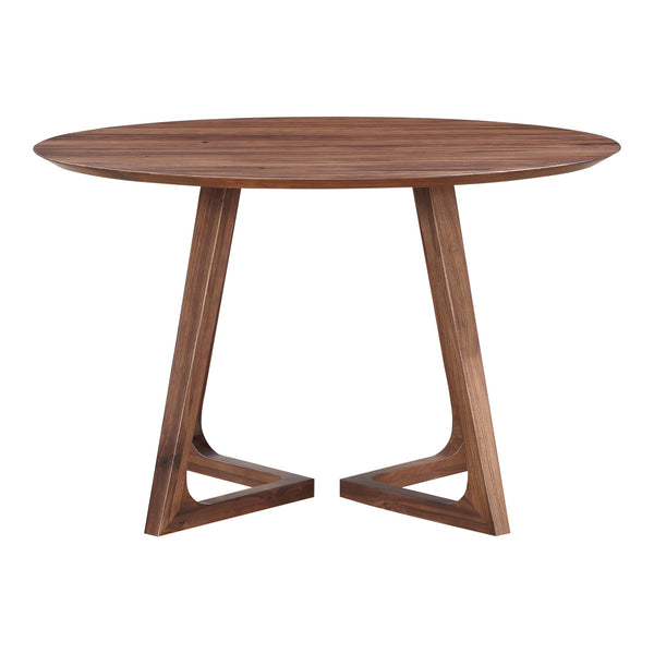 Moe's Godenza Round Dining Table in Walnut