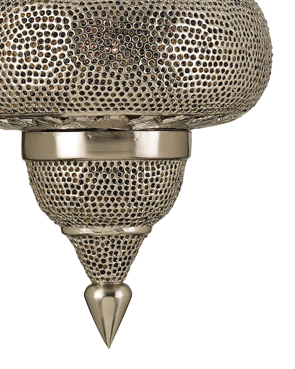 Tangiers Pendant In Nickel & Copper & Lacquer & Amber