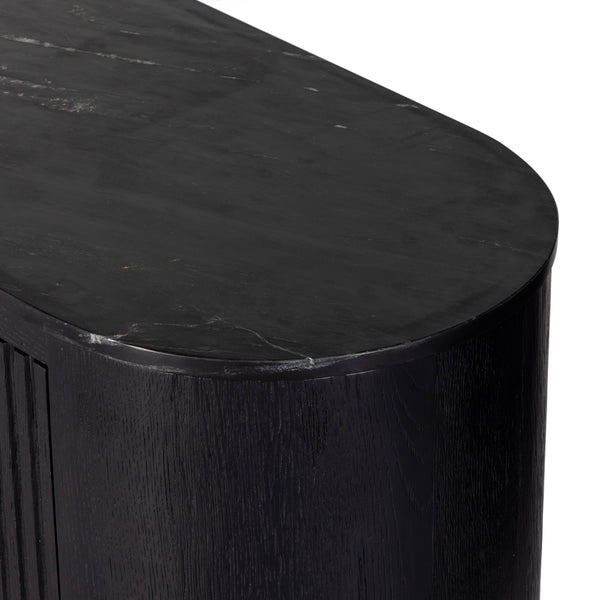 Giovani Media Console In Black Marble