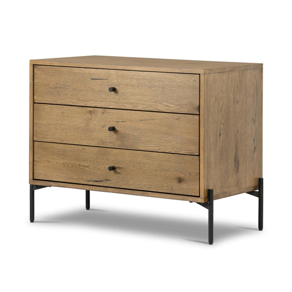 Eaton Large Nightstand - Amber Oak Resin