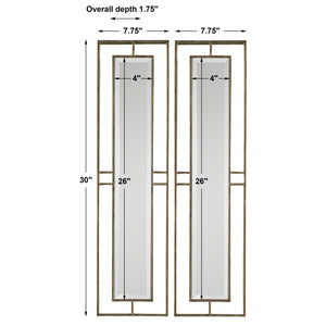 Rutledge Gold Mirrors, S/2