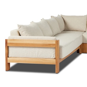 Chapman Outdoor 3Pc Sectional In Casa Cream