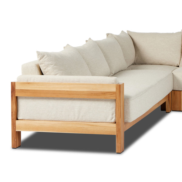 Chapman Outdoor 3Pc Sectional In Casa Cream