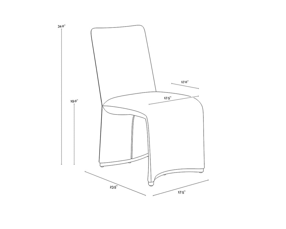 ILUKA DINING CHAIR - DANNY IVORY