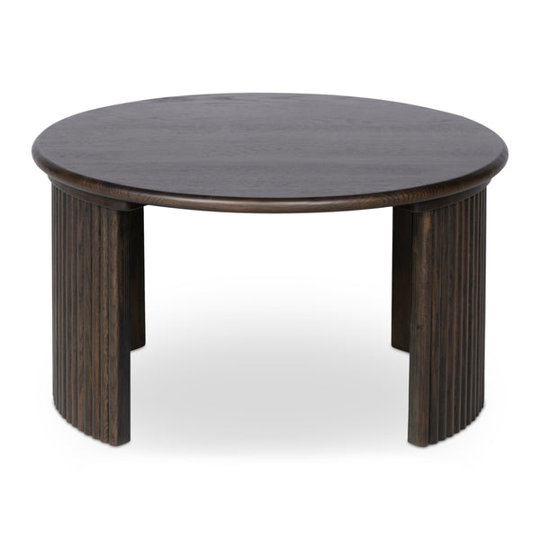 Moe's Penny Nesting Coffee Table in Dark Brown Oak