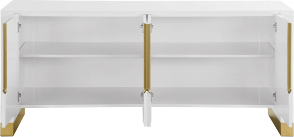 Damon Sideboard/Buffet In White Lacquer