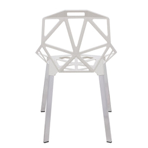 ANKST PAINTED IRON CHAIR - WHITE