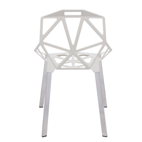 ANKST PAINTED IRON CHAIR - WHITE