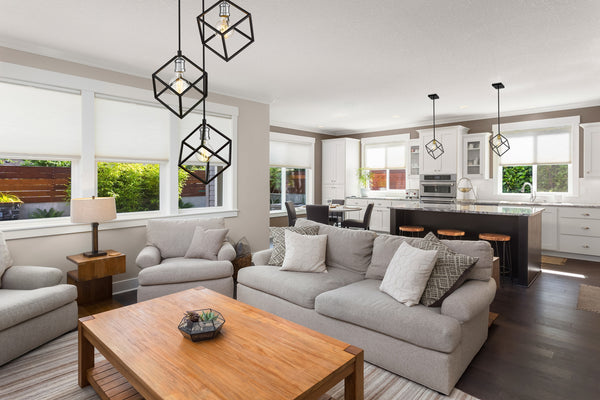 Vertical 3 Light Pendant in Matte Black + Brushed Nickel Finish