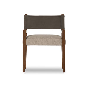 Ferris Dining Armchair In Nubuck Charcoal
