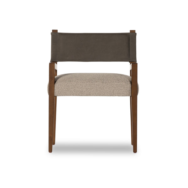 Ferris Dining Armchair In Nubuck Charcoal